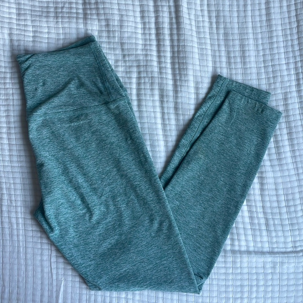 Spacedye Caught In The Midi High Waisted Legging   Size Medium Jade